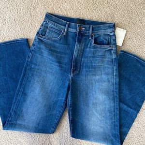 MOTHER HW Tunnel Vision Sneak high waist wide leg jeans